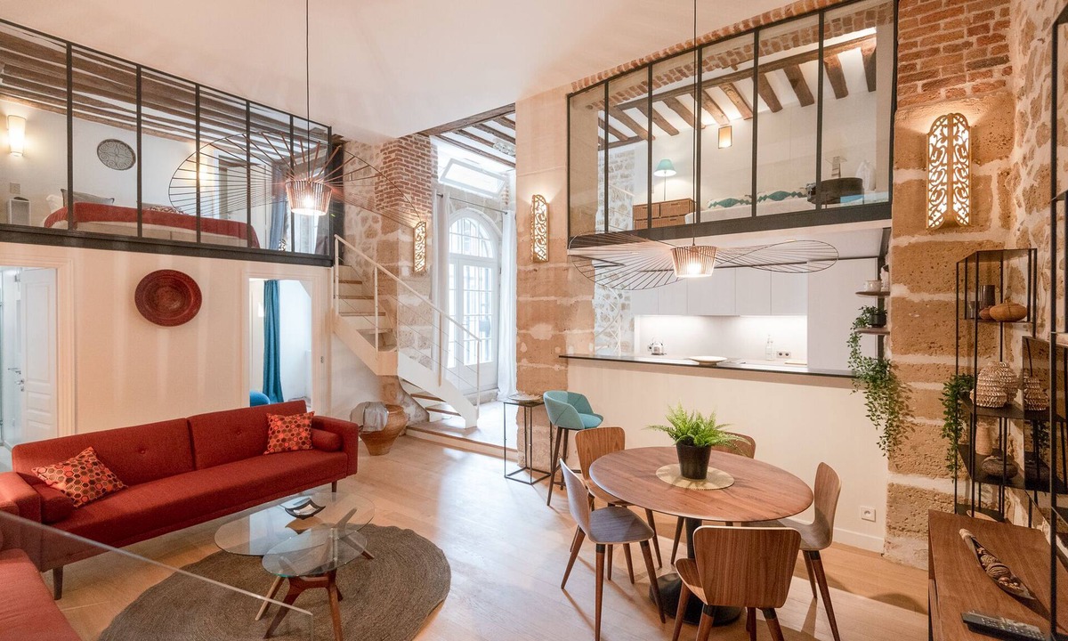 Saint-Gervais Apartment | Amazing Duplex for 6 in Le Marais, 2 bathrooms, 2 BR, stone walls OLD