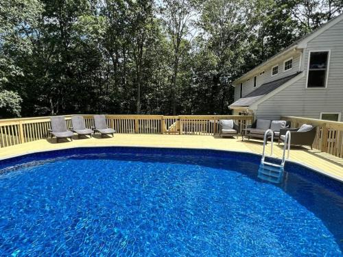 East Stroudsburg House | AMAZING Home with PRIVATE POOL, GAME ROOM & FIRE PIT!