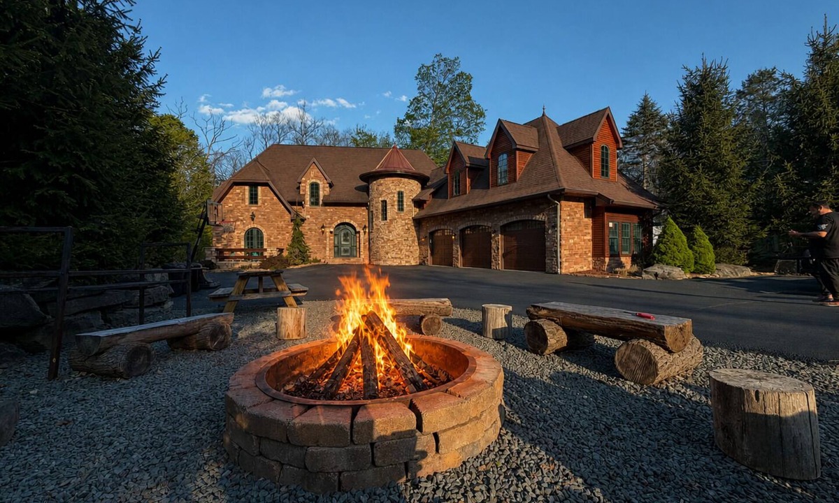 Wallenpaupauk Lake Estates House | AMAZING LUXURY WATER FRONT, one of a kind lake front in Pocono Mountains