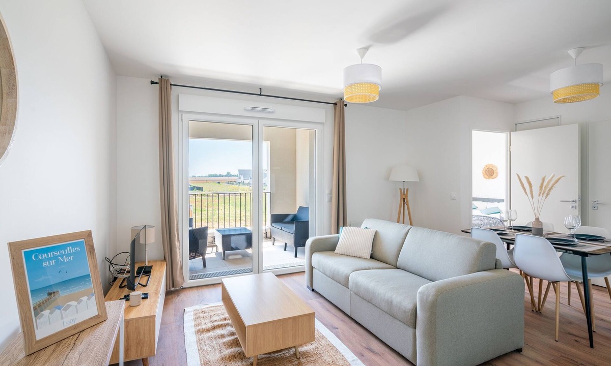Courseulles-sur-Mer Apartment | Ambiance Mer - Avec terrasse