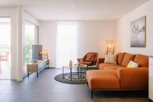 Einigen Apartment | Apartment Eiger in See- und Bergnähe, modern, mit Balkon und Aussicht für 4 Gäste