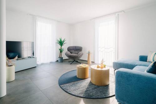 Einigen Apartment | Apartment Jungfrau in See- und Bergnähe, modern, mit Balkon und Aussicht für 4 Gäste