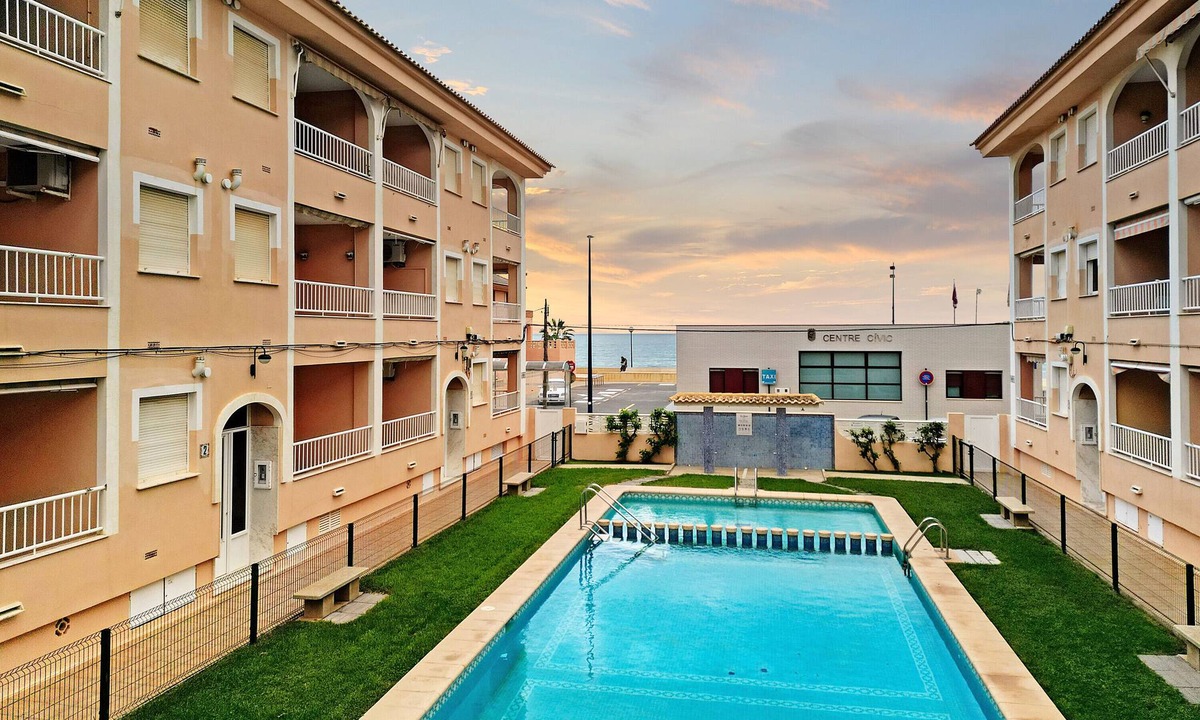 Miramar Beach Apartment | Apartment 'Mar Mediterrània Miramar' with Sea View, Shared Pool and Wi-Fi