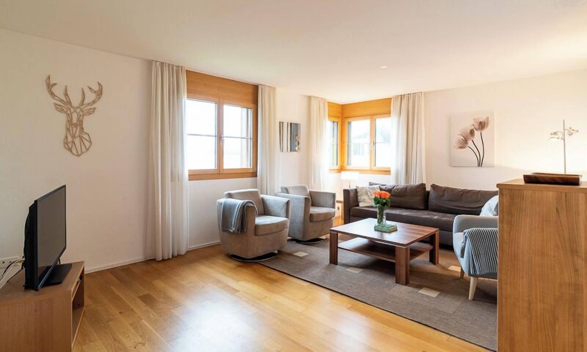 Flims Apartment | Apartment Survesta, approx. 120m2 located just outside the city center of Flims.