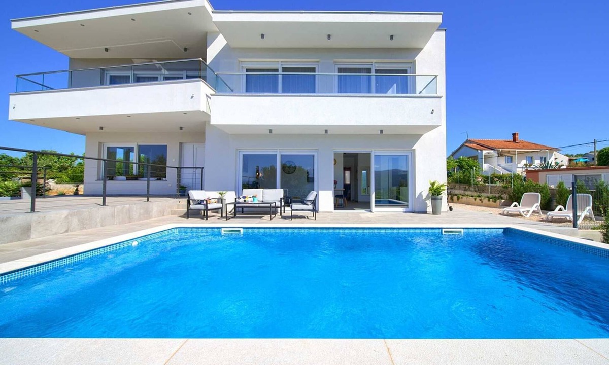 Krk Apartment | Apartment Timmy with private swimming pool and Seaview