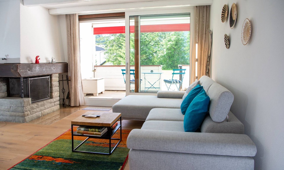 Lenzerheide Apartment | Apartment with fireplace, pool, and sauna