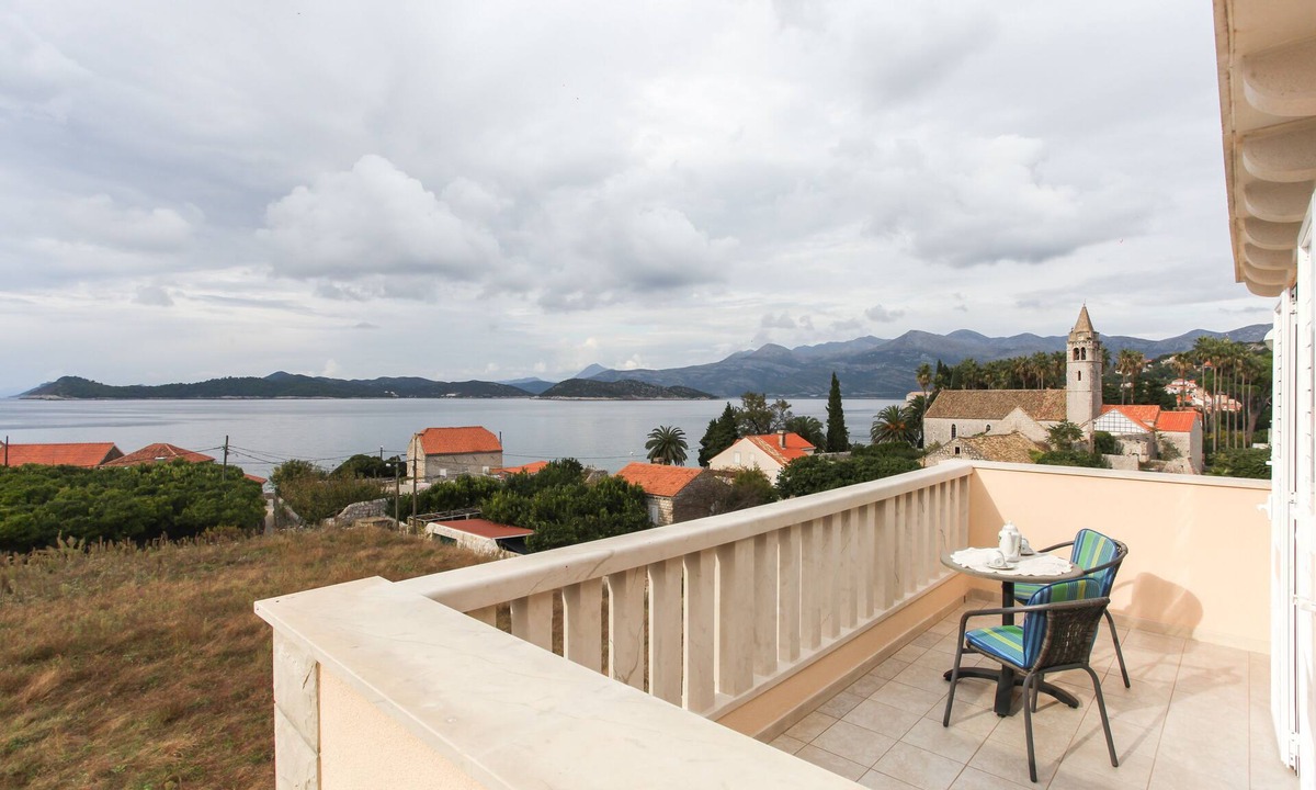 Lopud Island Apartment | Apartments Ana Lopud - Studio with Balcony and Sea View-5