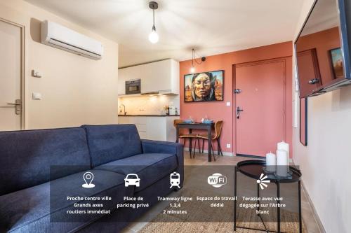 Montpellier Apartment | Apollonia Visage du Monde - Clim - Parking - Tram à 2min