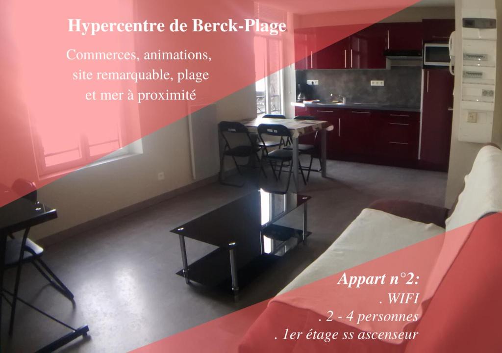 Berck-sur-Mer Apartment | Appart 2-4 pers Berck-Plage Hyper-centre