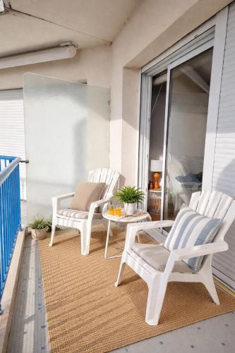 Saint-Michel-Chef-Chef Apartment | Appartement cocooning avec balcon vue mer