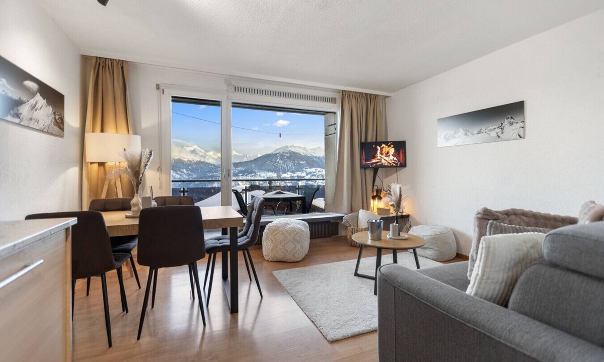 Randogne Apartment | Appartement chaleureux avec une magnifique vue