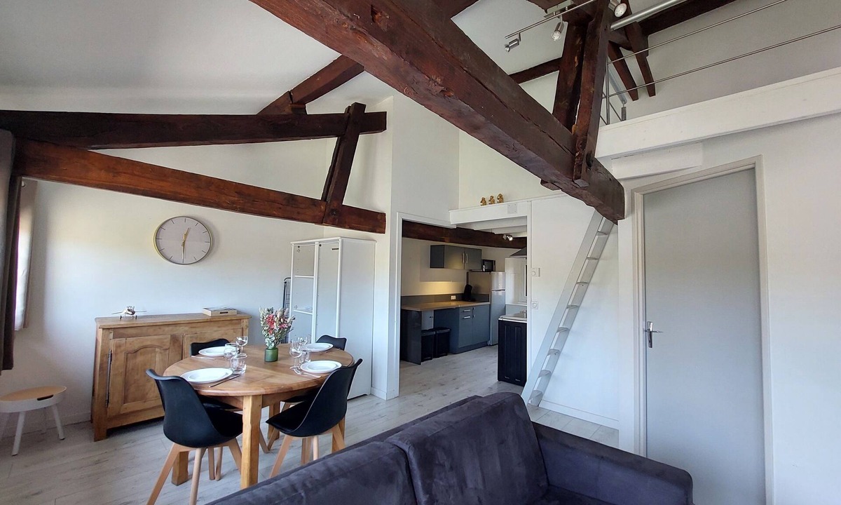 Figeac Apartment | Appartement Lumineux, vue Place Vival