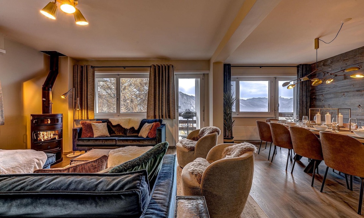 La Tzoumaz Apartment | Appartement Mont Parrain 2627 with Sauna - La Tzoumaz, 4 Vallees