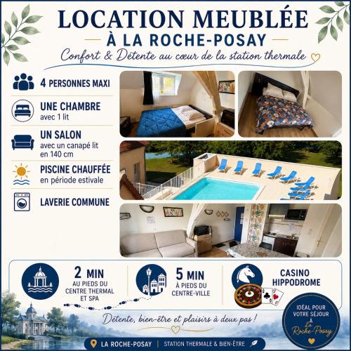 La Roche-Posay Apartment | Appartement piscine cure thermale