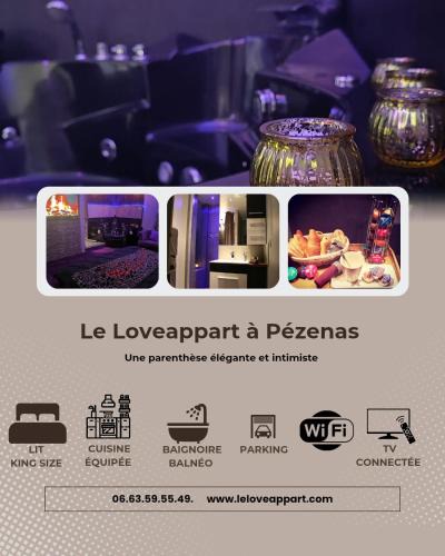 Pezenas Hotel | Appartement tout confort avec balnéo et lit king size