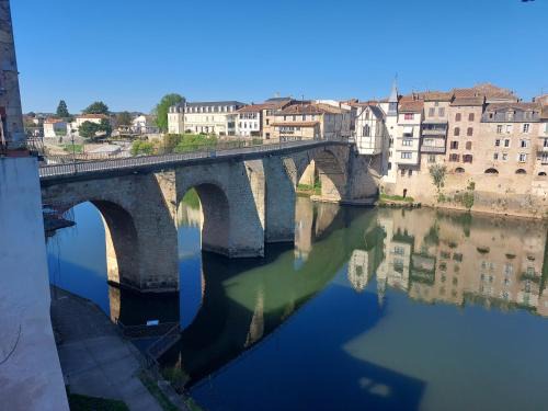Villeneuve-sur-Lot Apartment | Appartement vue Lot dans Bastide