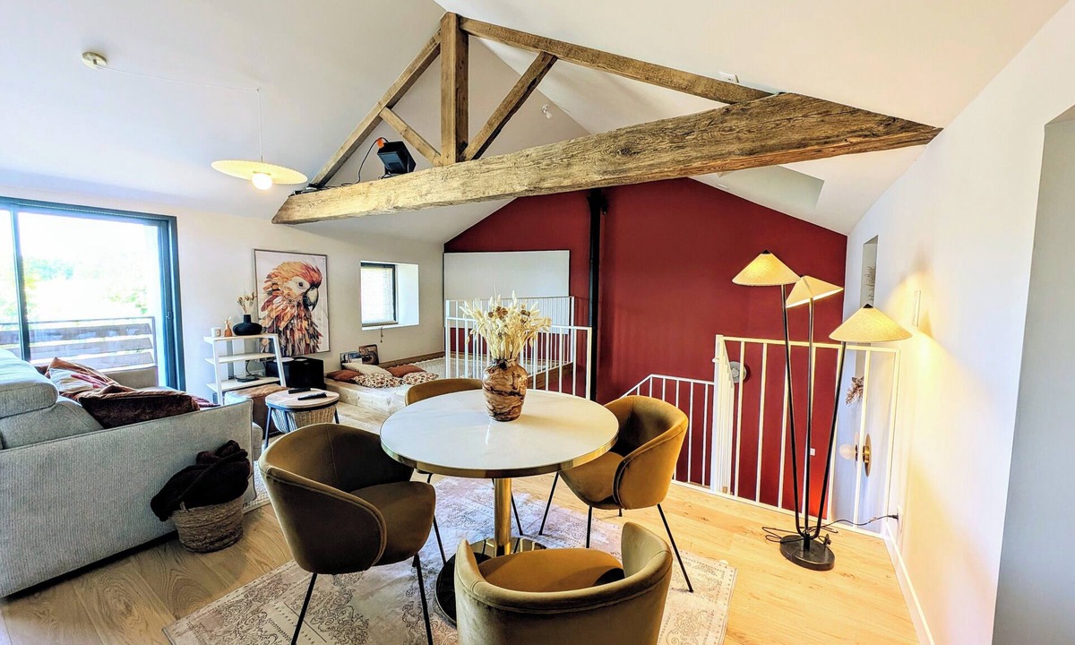 Monnieres House | Architect loft with private Jacuzzi - Home cinema - large hammock