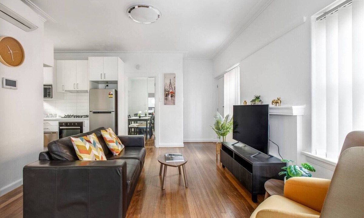 Elwood Apartment | Art Deco Modern within Elwoods Inner city Scene