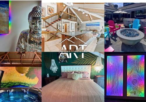 South Park Hill House | Artful Stay, Downtown, Spacious, LED Art, Hot Tub