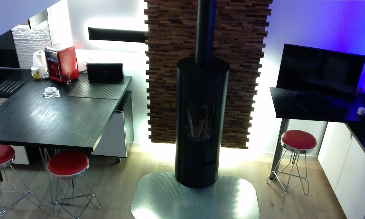 Ancenis Apartment | atypical studio with wood stove