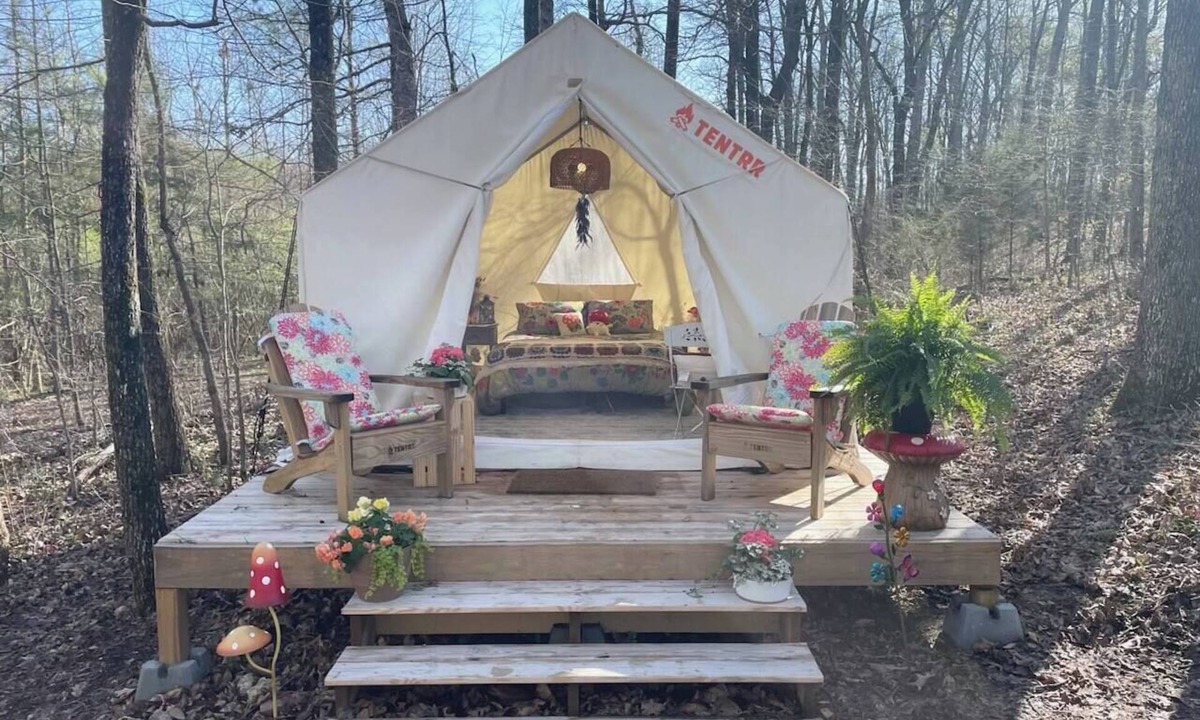 LaFayette RV Rental | Back to Nature Enchanted Glamping Tent