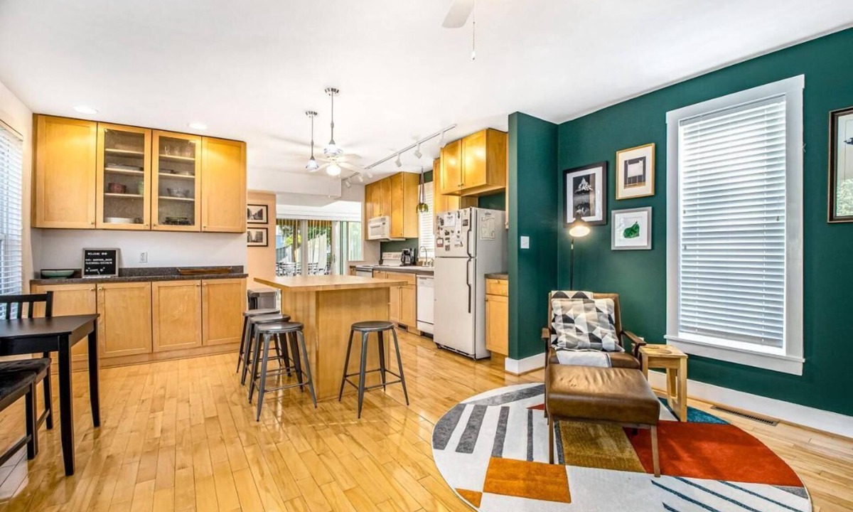 Three Oaks House | Backyard Oasis w Downtown Walkability, Fire Pit