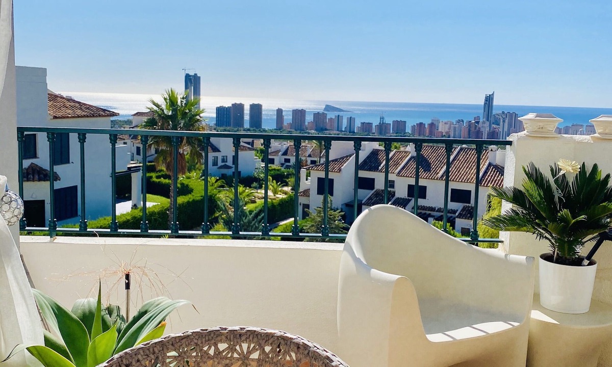 Golf Bahia Apartment | Balcony de Sierra Cortina! Panoramic sea view!