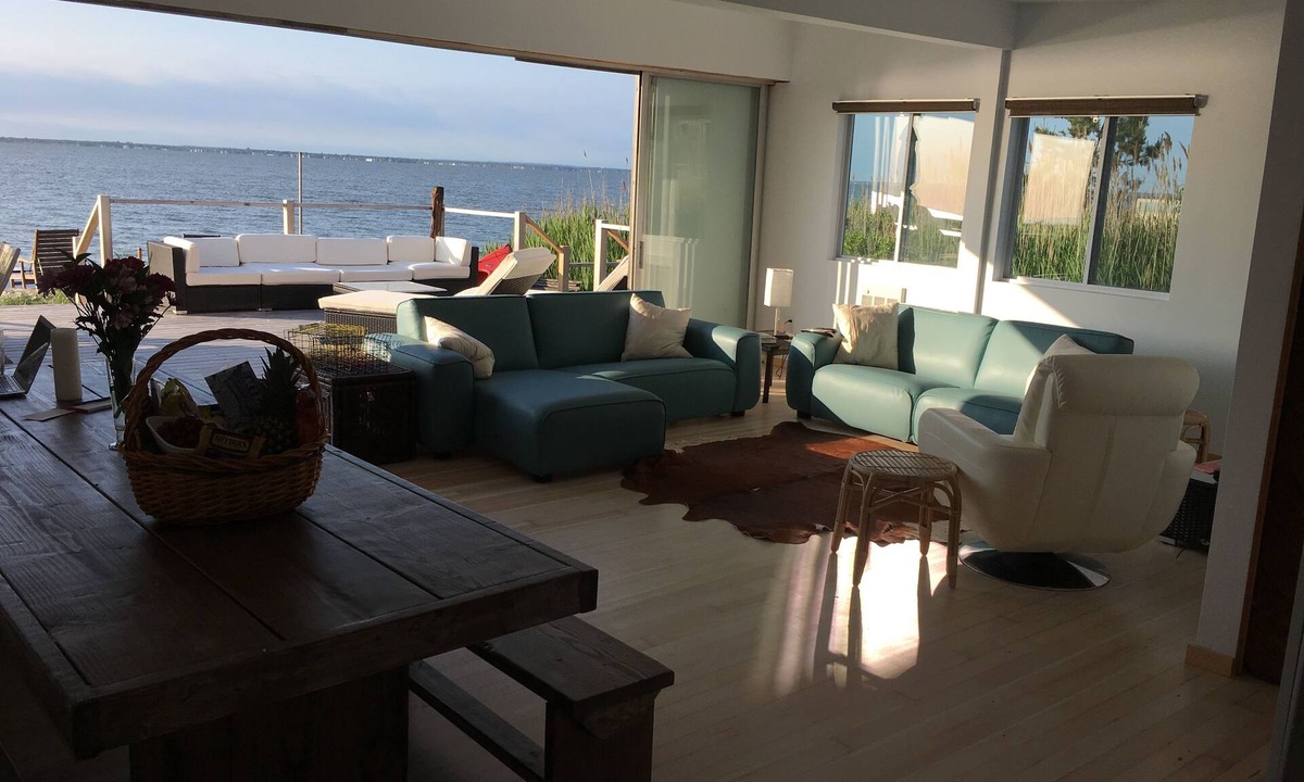 Cherry Grove House | Bayfront Fun! - 3 BR and 3 Ensuite Bath with Hot Tub!