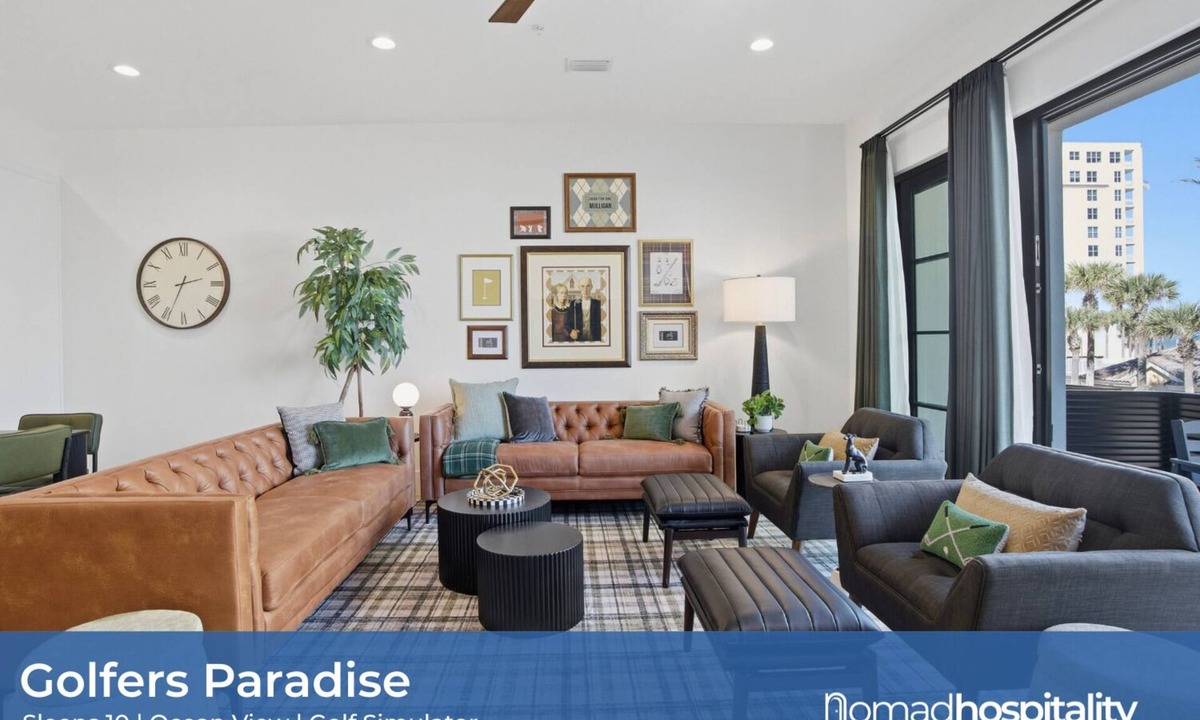 Jacksonville Beach House | Be A Nomad | Oceanview | Golf Simulator- Sleeps 10