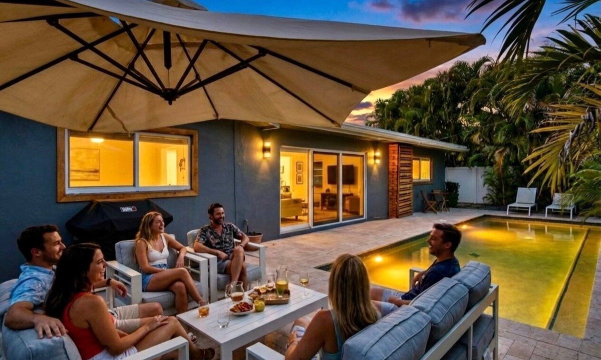 South Corals House | Beach Bliss: Heated Pool, BBQ & Tropical Vibes 🌊