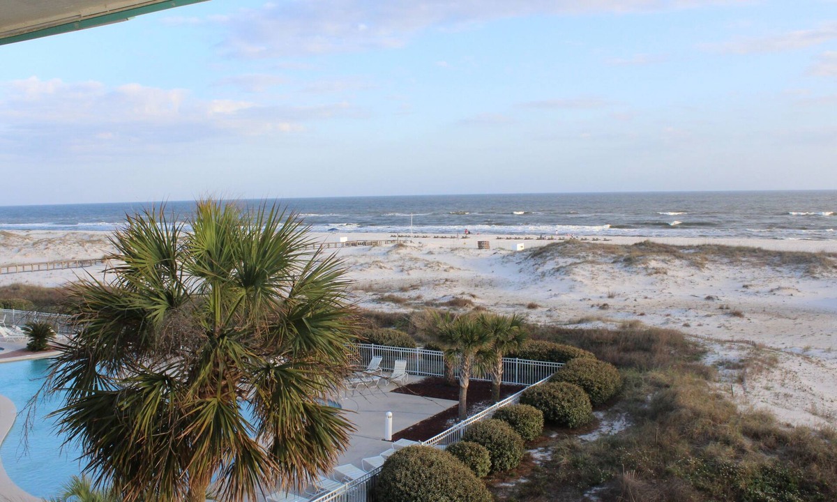Fort Morgan Condo | Beach Front condo with Amazing Views from Private Balcony