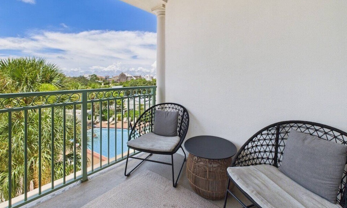 Rosemary Beach Condo | Beach Haven 30A 307-Balcony-Sleeps 4