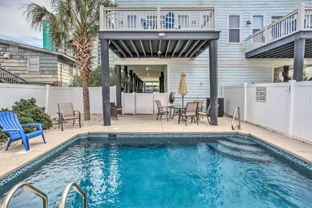 Garden City House | Beach Home with Optional Heated Pool, Walk to Ocean!