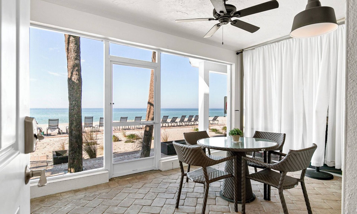 Bradenton Beach House | Beach House 3 · Ground Level · Door to Sand