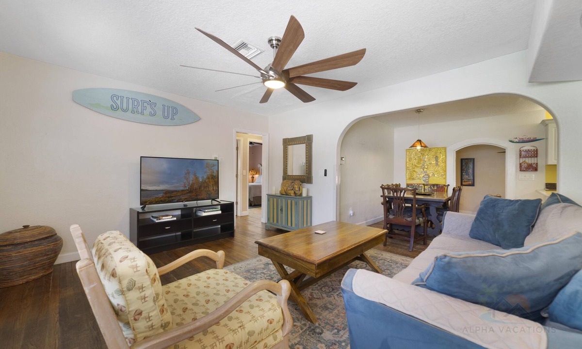 Cocoa Beach House | Beach & Resort Access - Pet Friendly w/Fire Pit, Covered Lanai & BBQ