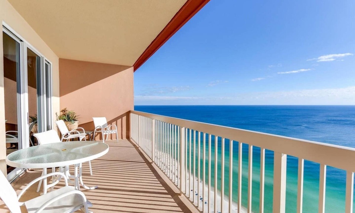 Panama City Beach Condo | Beachfront - 25th Floor - Penthouse - View from Master - Optional Beach Services