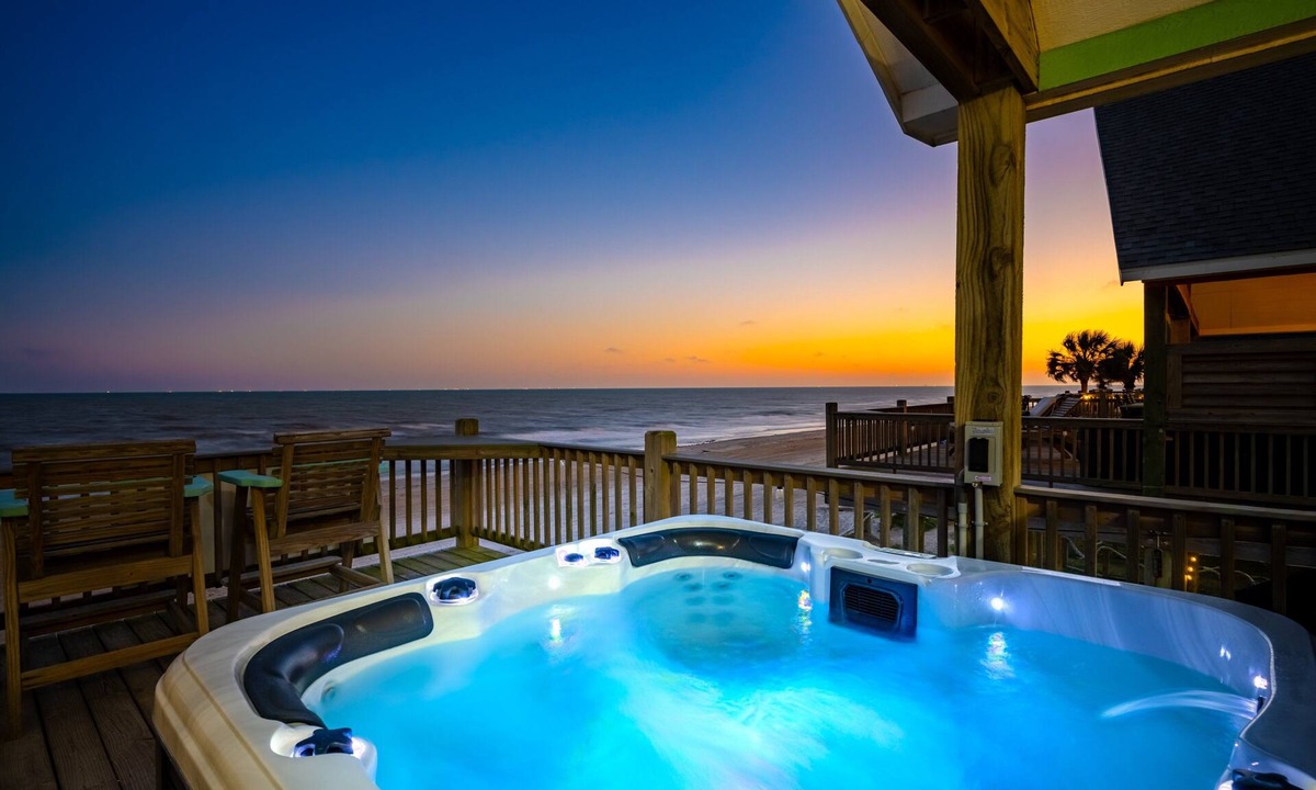 Port Bolivar House | Beachfront | Game Room, Hot Tub & Ocean Views