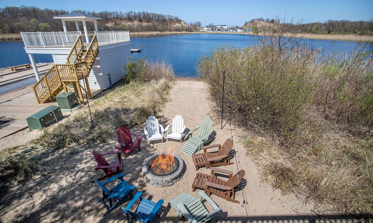 Michigan City House | Beachwalk Bliss. Sleeps 17, lake access off the back yard, hot tub and all the