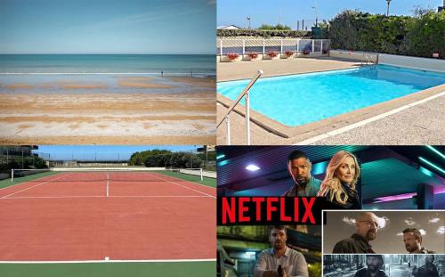 Cabourg Apartment | Beau studio accès plage, piscine, jardin, tennis, vélos, Netflix