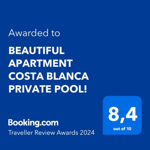 Oliva Apartment | BEAUTIFUL APARTMENT COSTA BLANCA PRIVATE POOL!