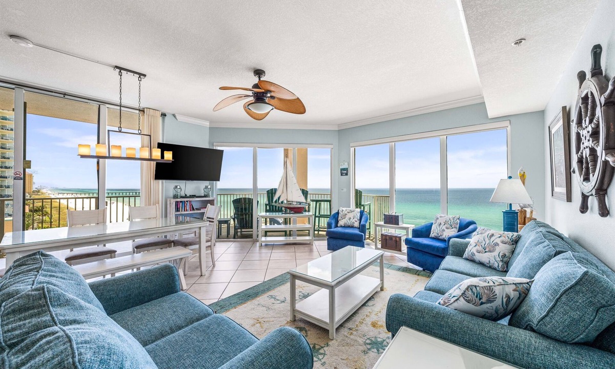 Panama City Beach Resort | Beautiful corner views! 6th floor ~ Book Spring/Summer Now!