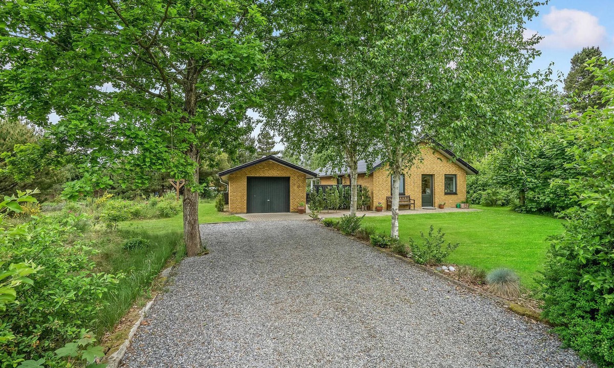 Skaven Strand House | Beautiful home in Tarm with indoor swimming pool