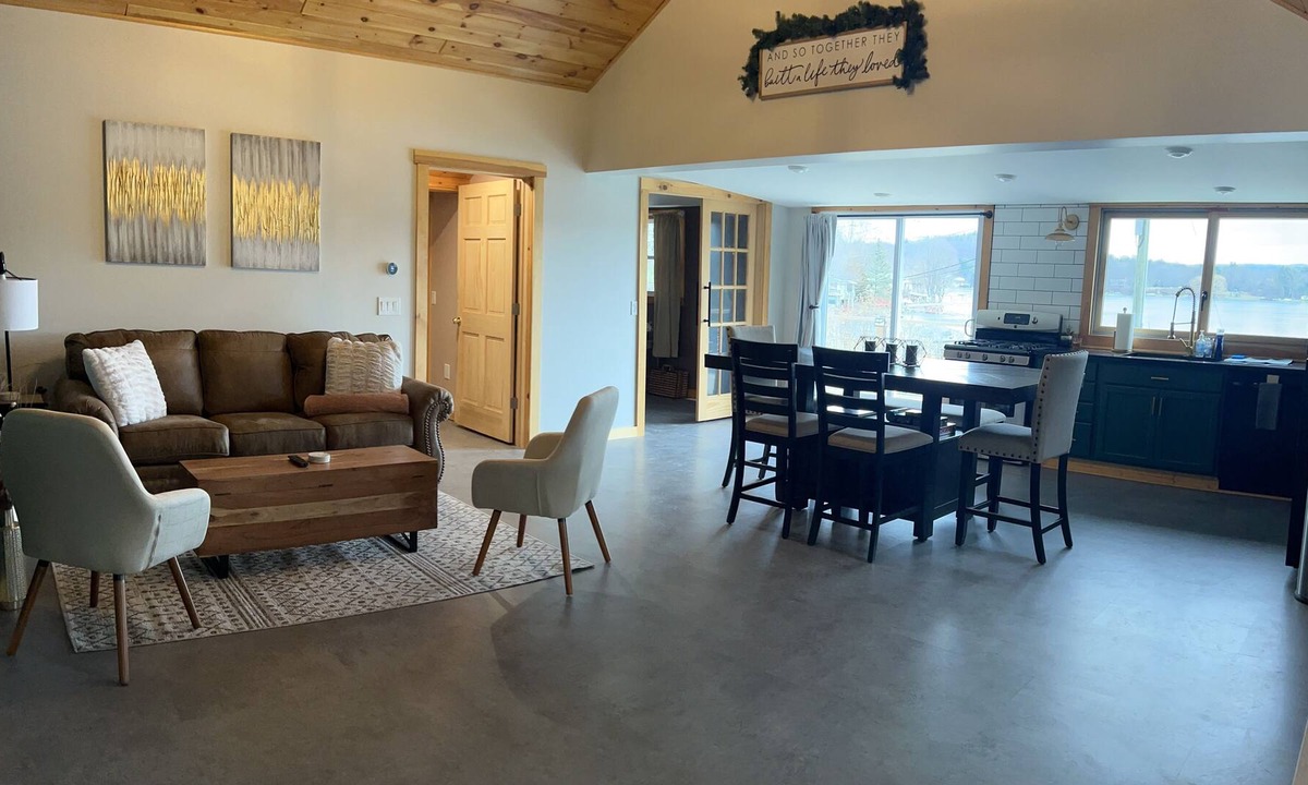 Newtonville House | Beautiful lakeside home with private lake access