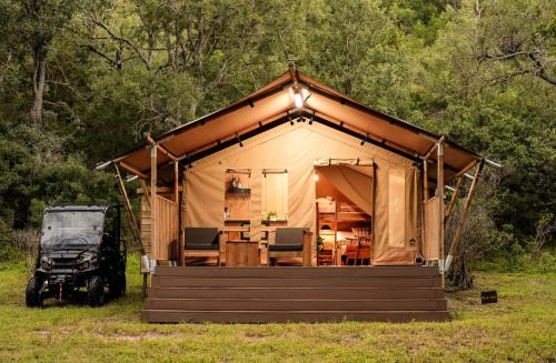 San Saba House | Beautiful Safari Tent Nestled Amidst Trees in San Saba, Texas
