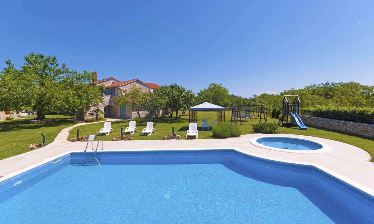Foli Villa | Beautiful stone villa , spacious garden, fenced, large pool
