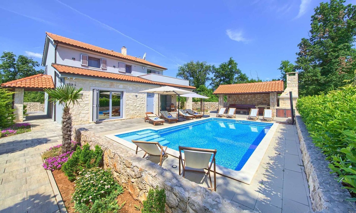 Kras Villa | Beautiful villa AURORA with private pool, sauna and jacuzzi