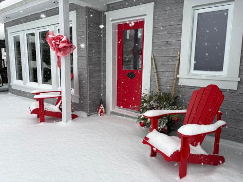 Val-des-Monts House | Beauty, tranquility, spa, winter wonderland