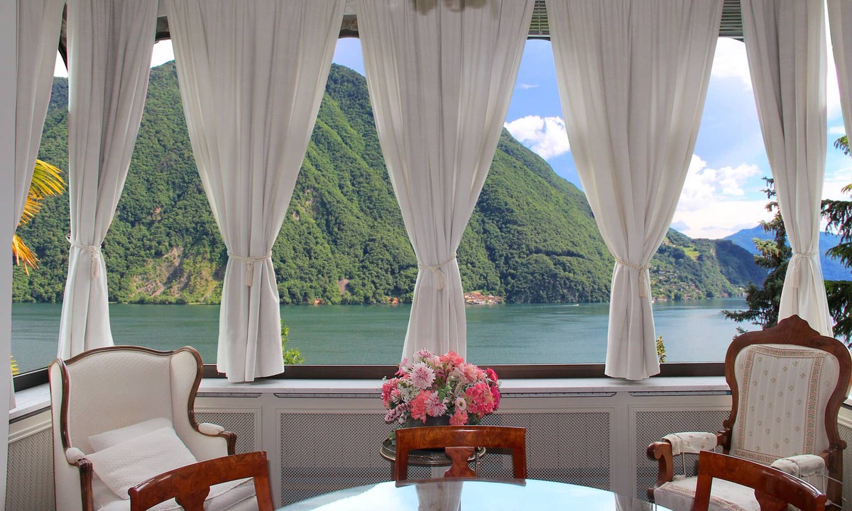 Castagnola Apartment | "Bel Etage" Castagnola lake, indoor pool, air conditioning, park, panoramic view