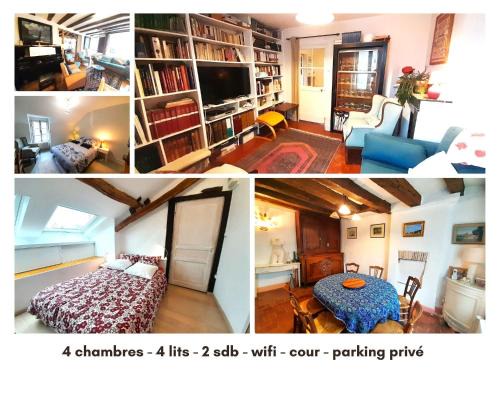 Chateauroux House | Belle maison de ville 4 chb cour privee