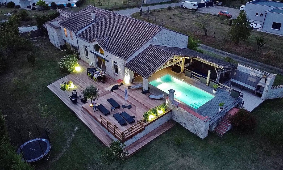 Foulayronnes Villa | Belle Villa en Pierre de 400 m2 -sauna- Piscine Chauffée